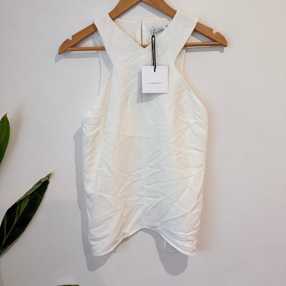 Cooper St Cream Cut-Out Top - Size 8