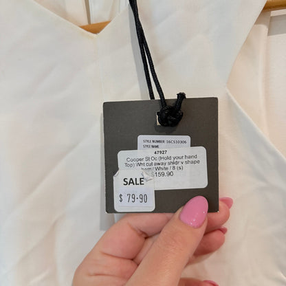 Cooper St Cream Cut-Out Top - Size 8