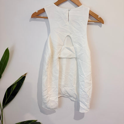 Cooper St Cream Cut-Out Top - Size 8