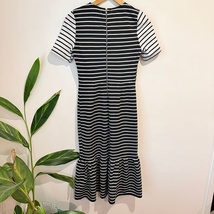 ASOS Black and White Striped Dress - UK 10