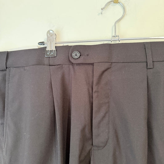 Bracks Black Pleated Trousers - Size 92R