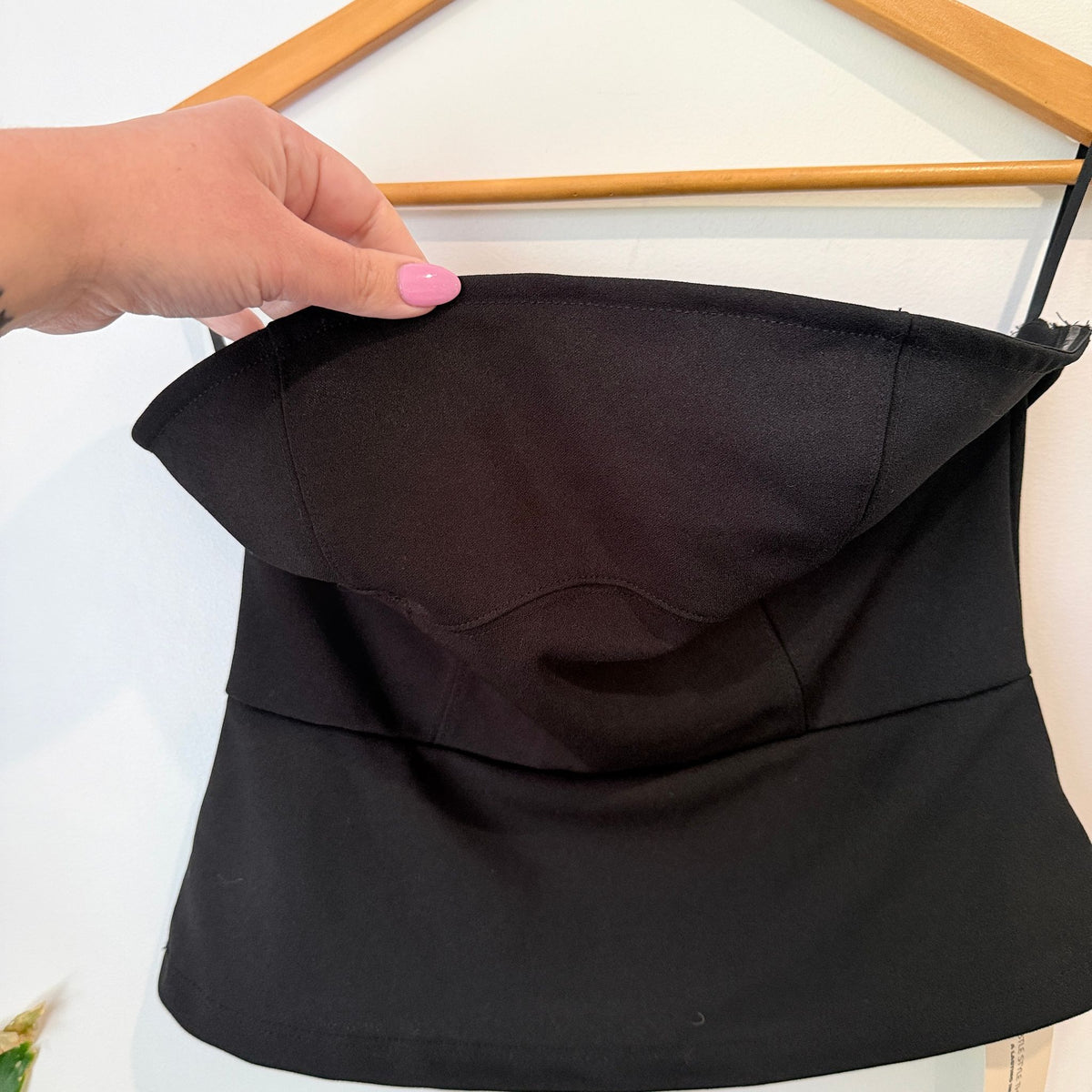 Poéselle Black Cowl Neck Cami Top - Size S