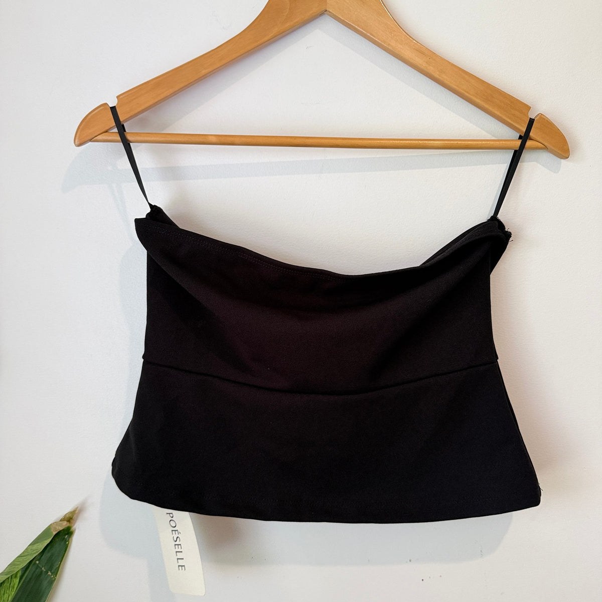 Poéselle Black Cowl Neck Cami Top - Size S