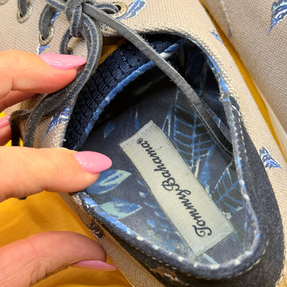 Tommy Bahama Grey Marlin Print Casual Shoes - US 10.5