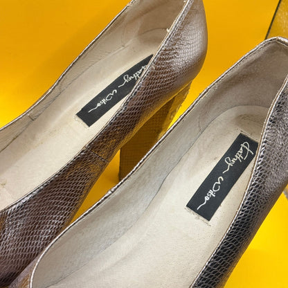 Kathryn Wilson Metallic Platform Court Shoes - Size 41