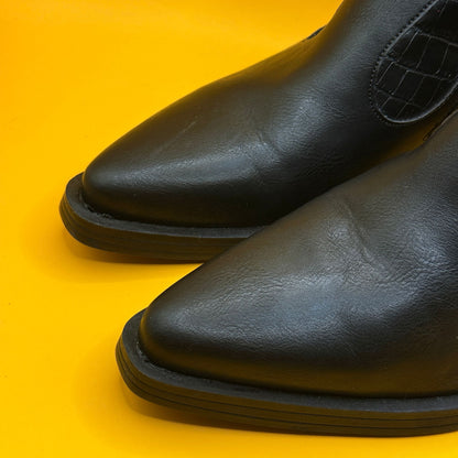 ONLY Black Western Style Ankle Boots - Size 38