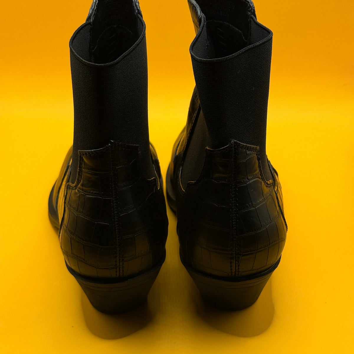 ONLY Black Western Style Ankle Boots - Size 38
