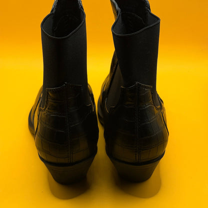 ONLY Black Western Style Ankle Boots - Size 38