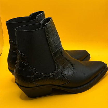 ONLY Black Western Style Ankle Boots - Size 38