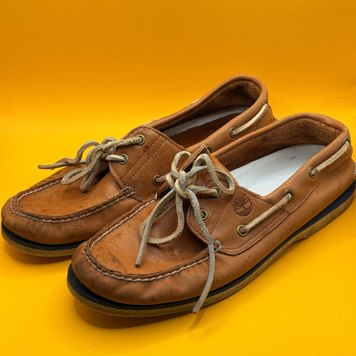 Timberland Tan Boat Shoes - US 10 Wide