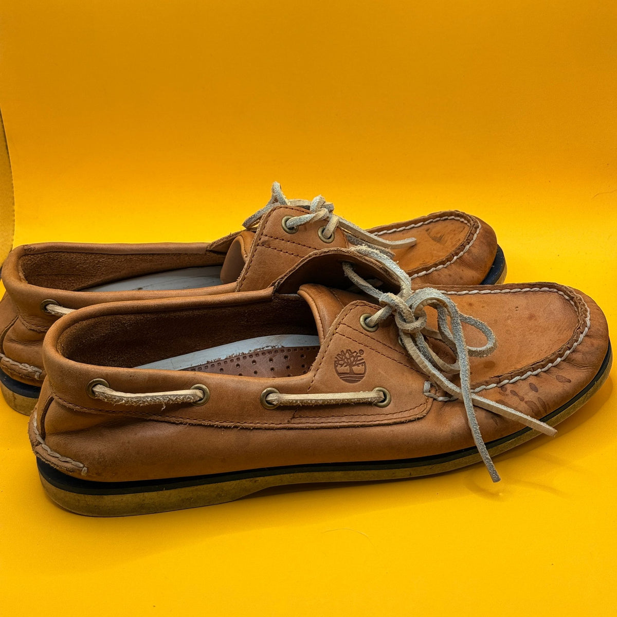 Timberland Tan Boat Shoes - US 10 Wide