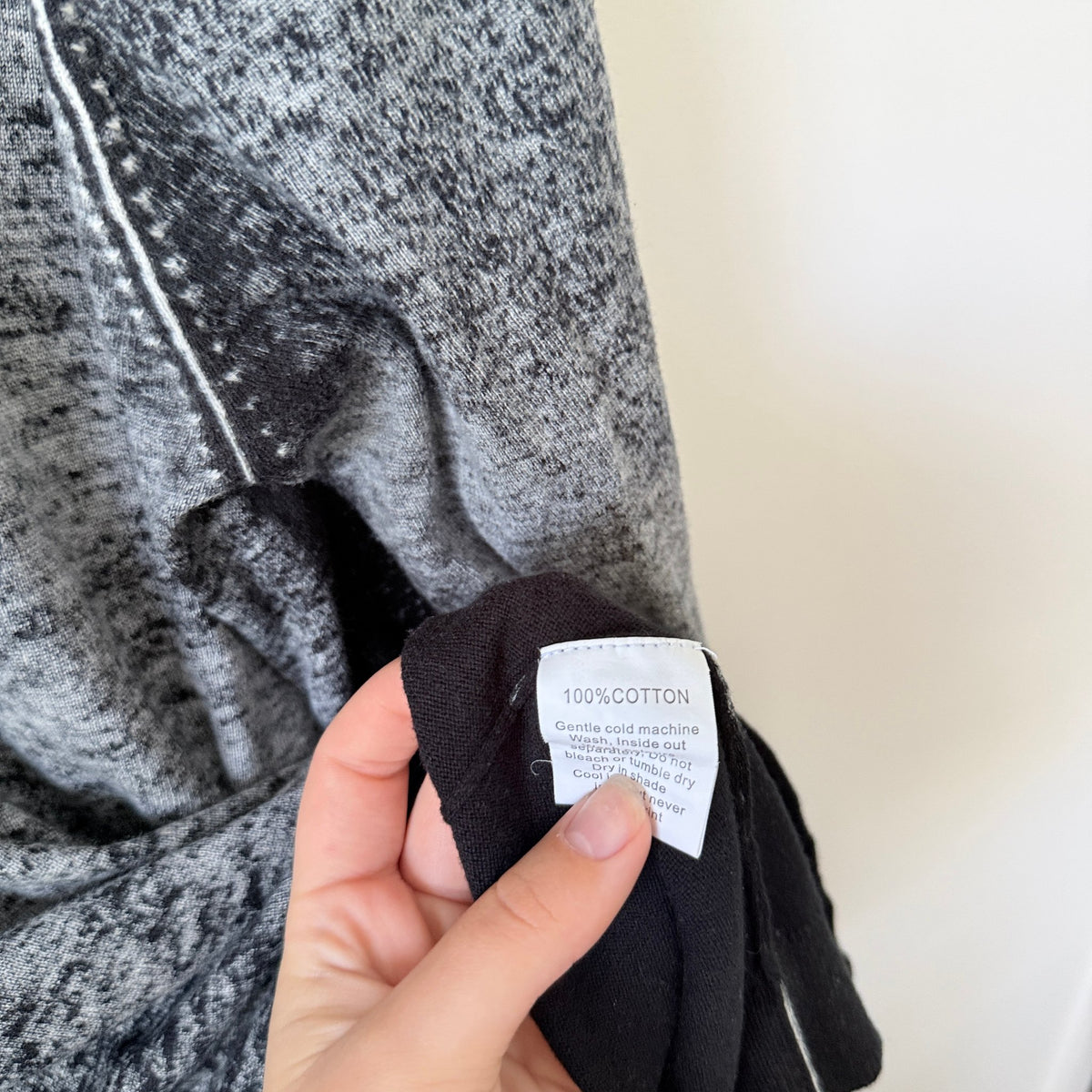 Federation Grey & Black Space Dye Crew Neck Knit Long Jumper Size XXL