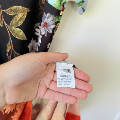 BC Best Connections Floral Bird Print Shift Dress Size 16
