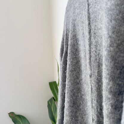 Sass & Bide Grey Knit High-Low Jumper Size U/Arm to U/Arm 60cm