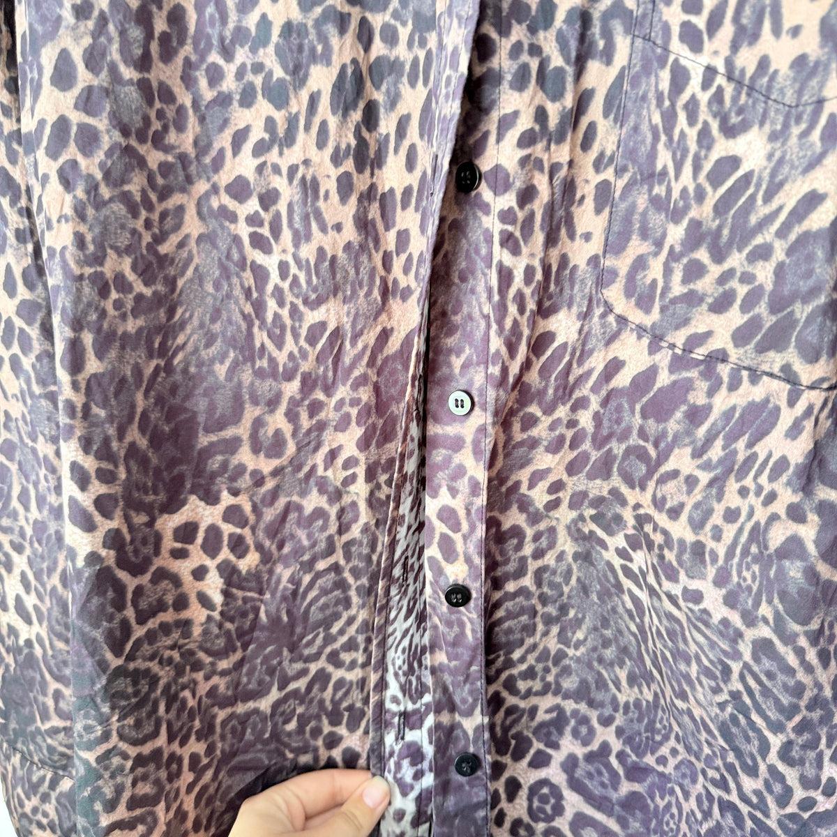 Oneteaspoon Leopard Print Oversized Shirt / Shirt Dress Size S