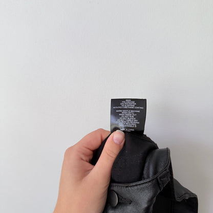 Zest Black Coated Skinny Pants Size 12