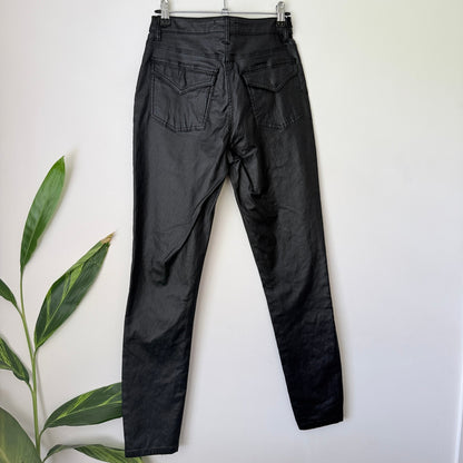 Zest Black Coated Skinny Pants Size 12
