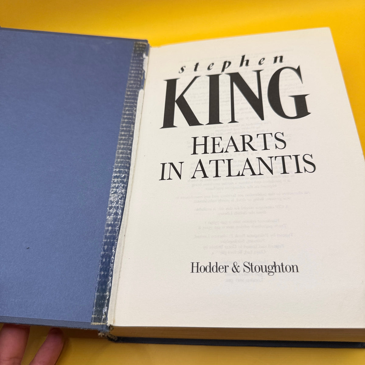 Hearts in Atlantis by Stephen King (First Edition, 1999)