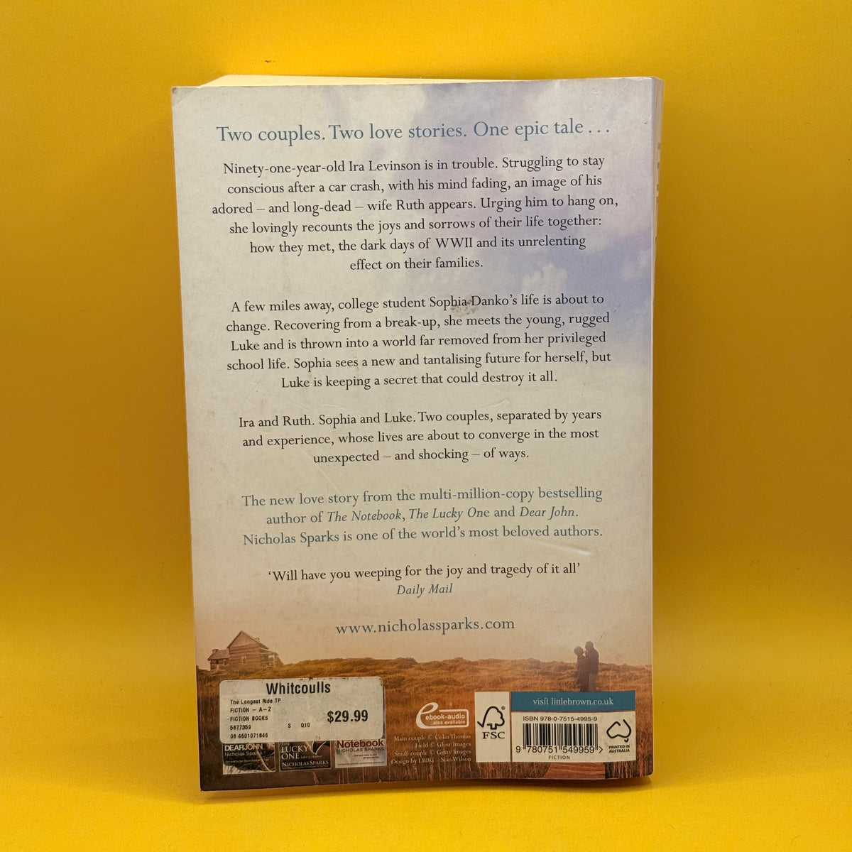 The Longest Ride by Nicholas Sparks