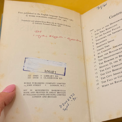 Stories of the Byzantines by Jean Defrasne (1967)