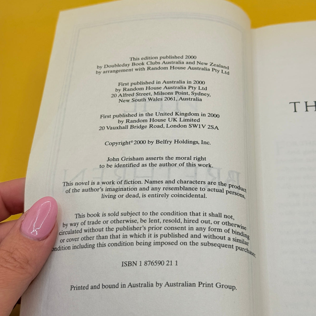 The Brethren by John Grisham (2000)