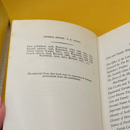 The Clans and Tartans of Scotland by Robert Bain (1974)