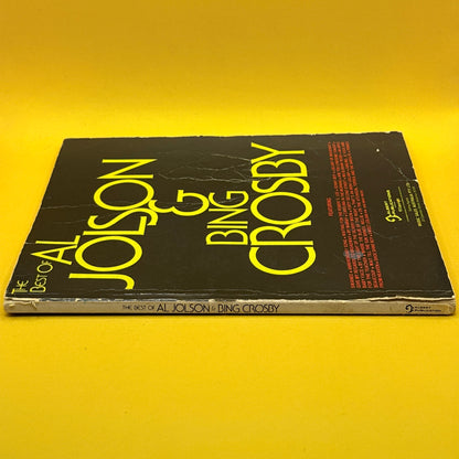 The Best of Al Jolson & Bing Crosby by Henry Adler (Vintage 1970s Sheet Music)