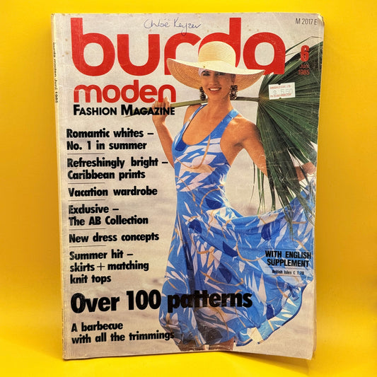 (Vintage 80s Fashion) 
Burda Moden: June 1985 by the Editors of Burda Moden