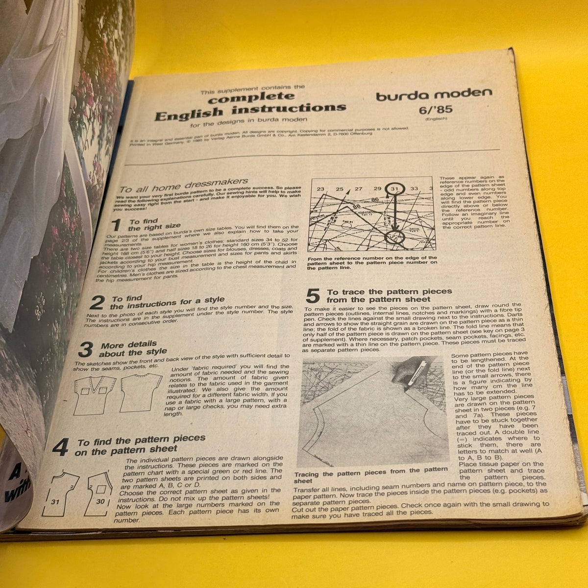 (Vintage 80s Fashion) 
Burda Moden: June 1985 by the Editors of Burda Moden