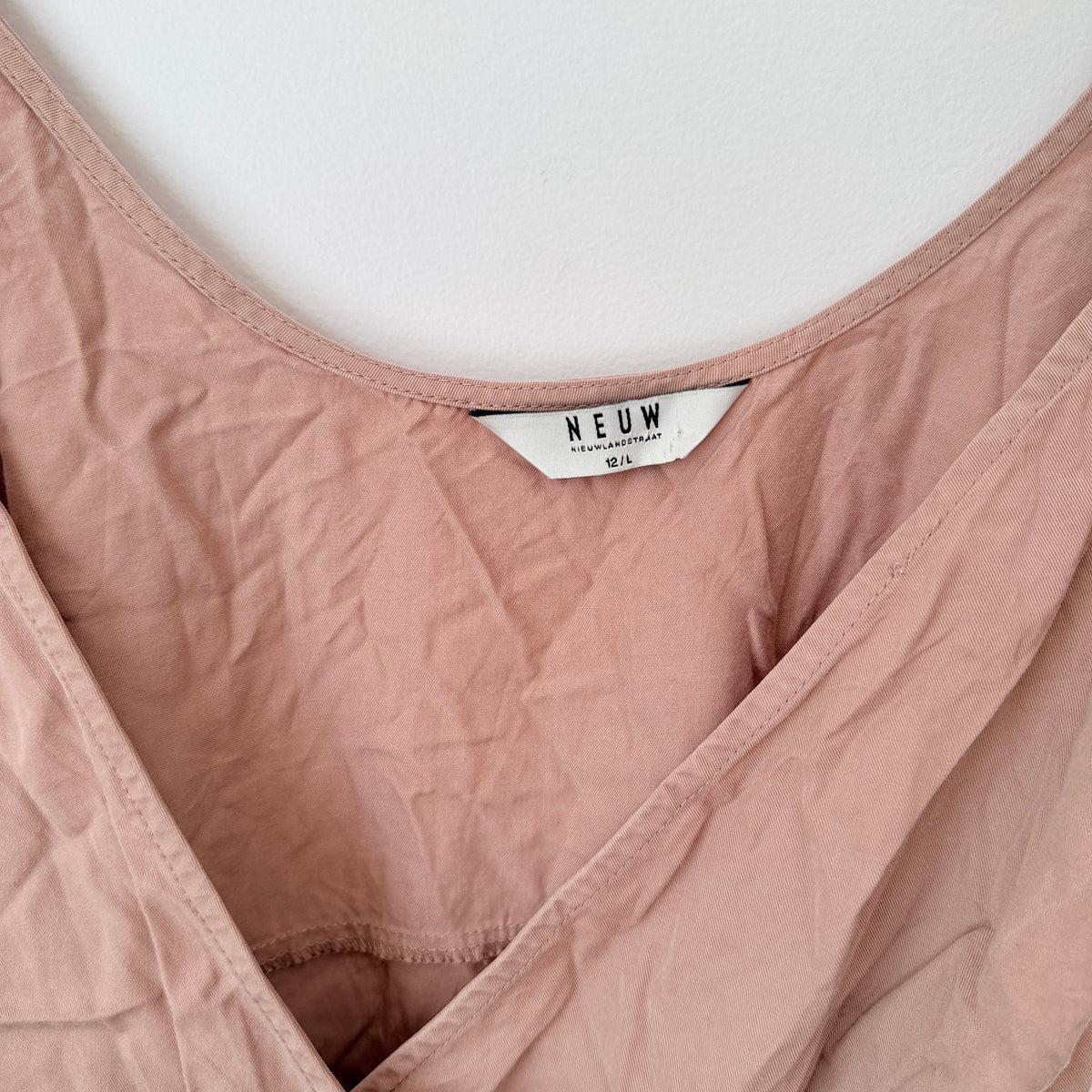 Neuw Dusty Pink Tencel Wrap Slip Dress Size 12