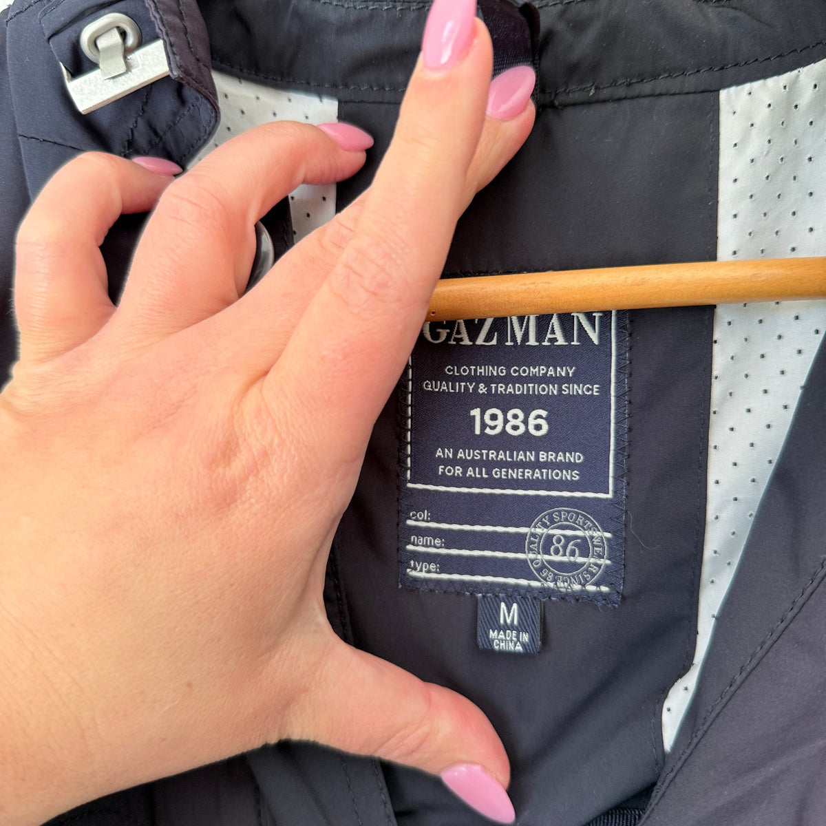 Gazman Navy Field Jacket Size M