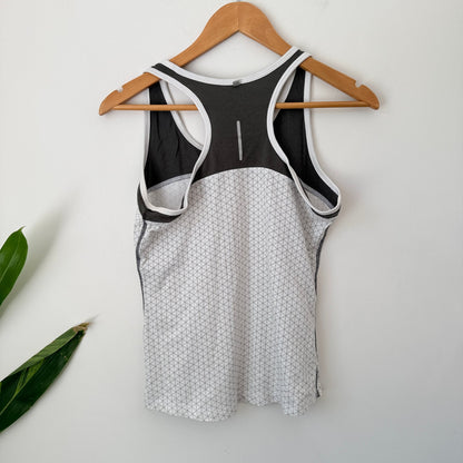Nike Dri-FIT Grey & White Racerback Tank Size S