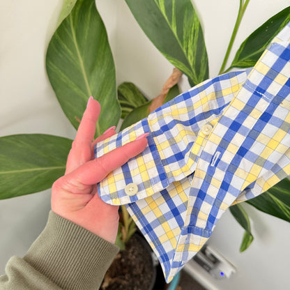 Abercrombie & Fitch Blue & Yellow Check Shirt Size L