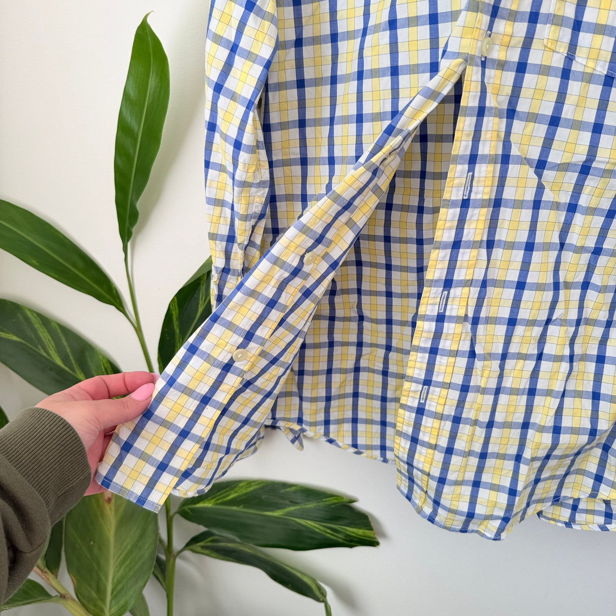 Abercrombie & Fitch Blue & Yellow Check Shirt Size L