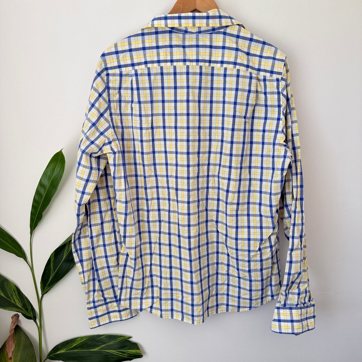 Abercrombie & Fitch Blue & Yellow Check Shirt Size L