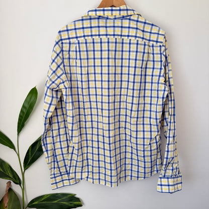 Abercrombie & Fitch Blue & Yellow Check Shirt Size L