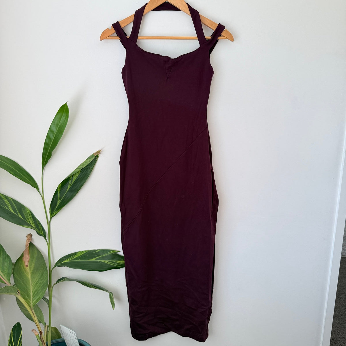 Ruby Burgundy Bodycon Midi Dress Size 6