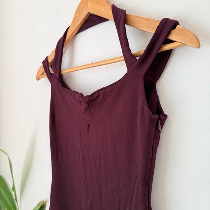 Ruby Burgundy Bodycon Midi Dress Size 6