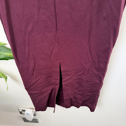 Ruby Burgundy Bodycon Midi Dress Size 6