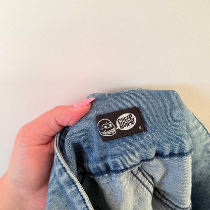 Cheap Monday Light Wash Denim Mini Skirt Size S