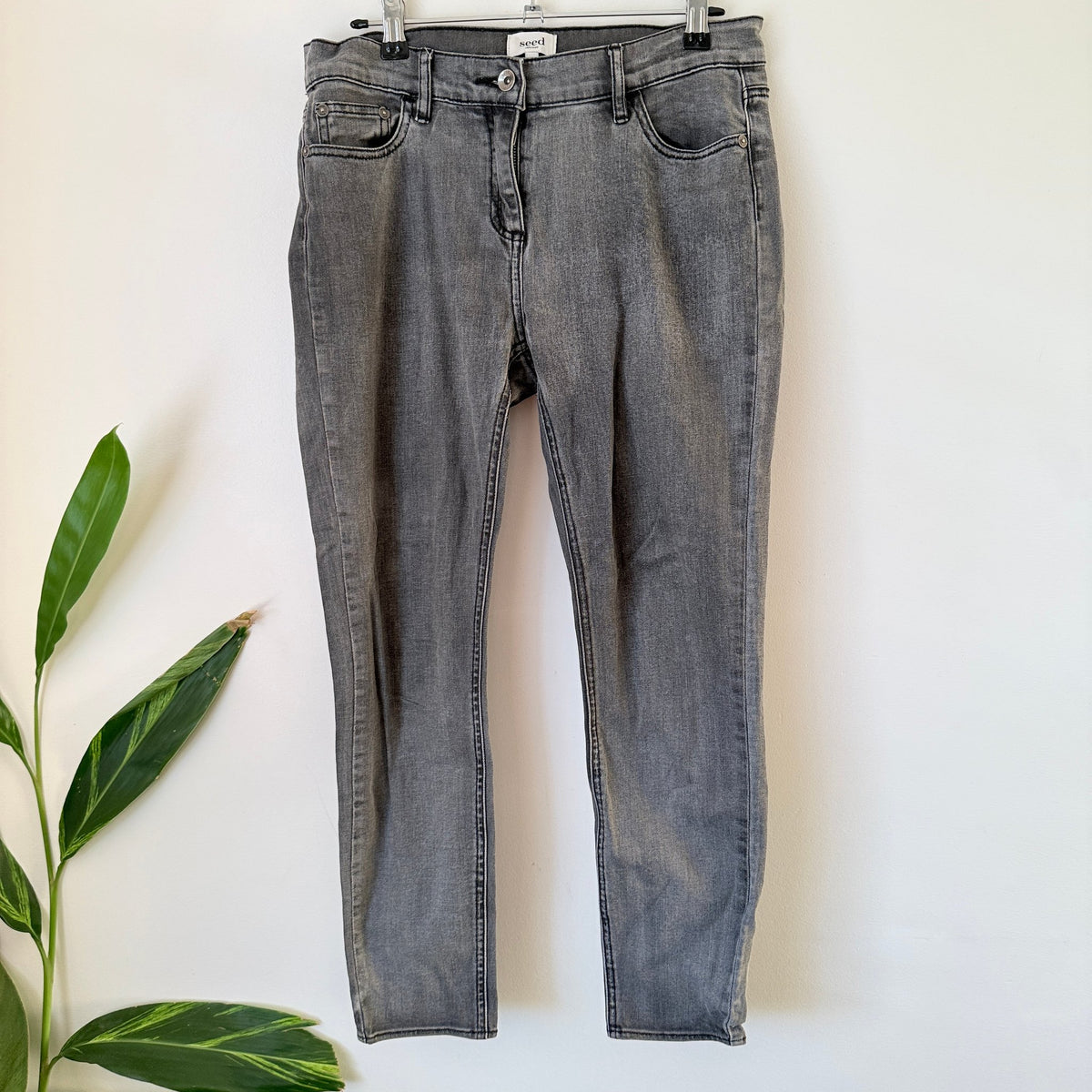 Seed Heritage Washed Grey Skinny Jeans Size 10