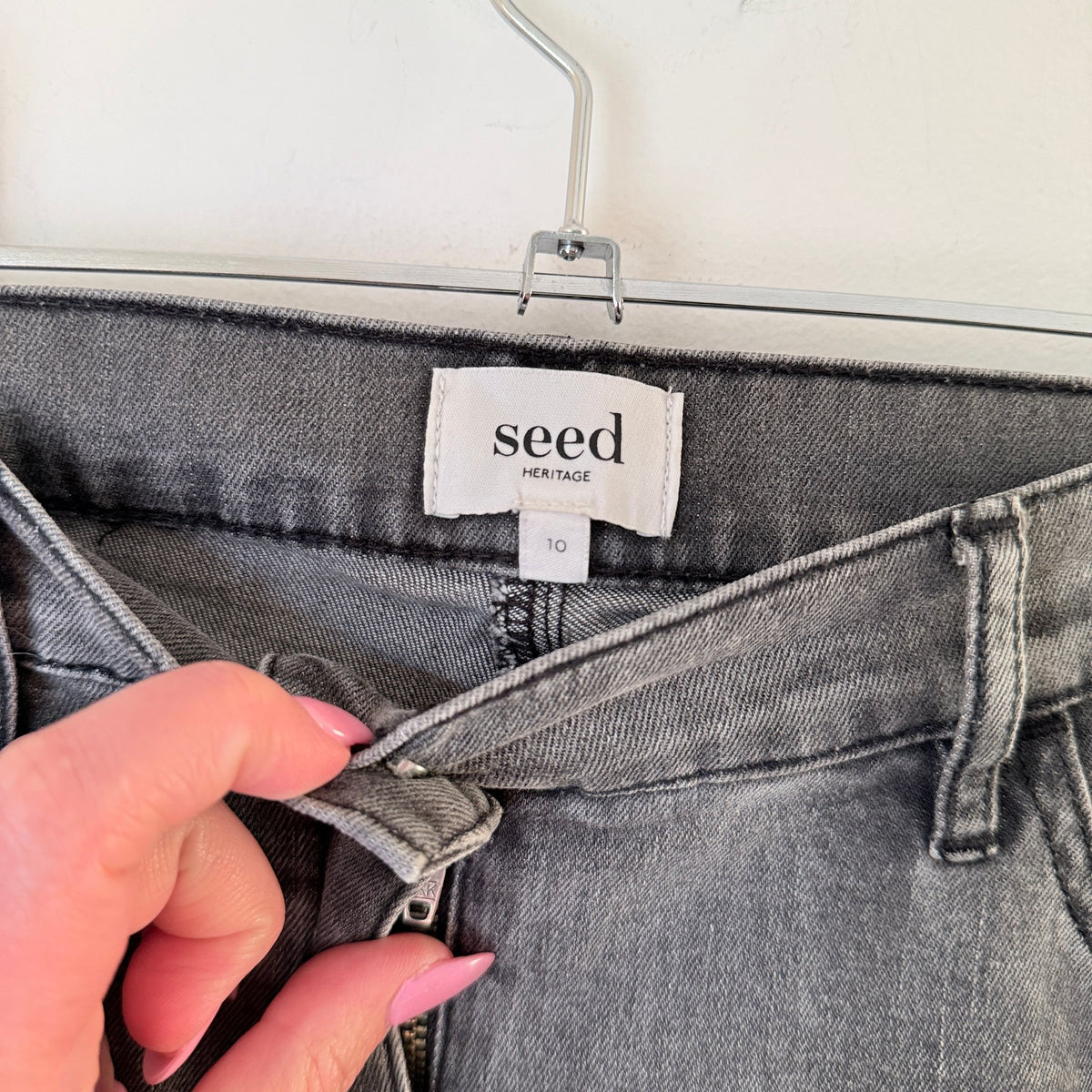 Seed Heritage Washed Grey Skinny Jeans Size 10