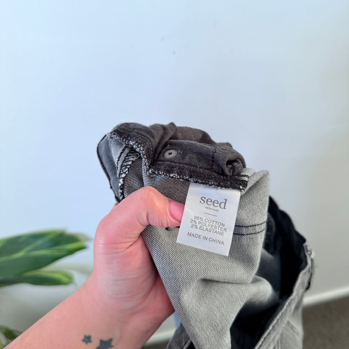 Seed Heritage Washed Grey Skinny Jeans Size 10