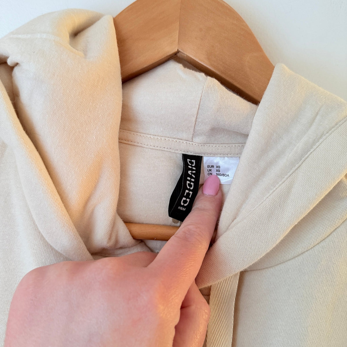Divided x Billie Eilish Beige Logo Hoodie Size XS
