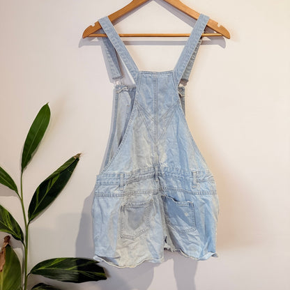 Cotton On Light Wash Denim Shortall Overalls Size 10