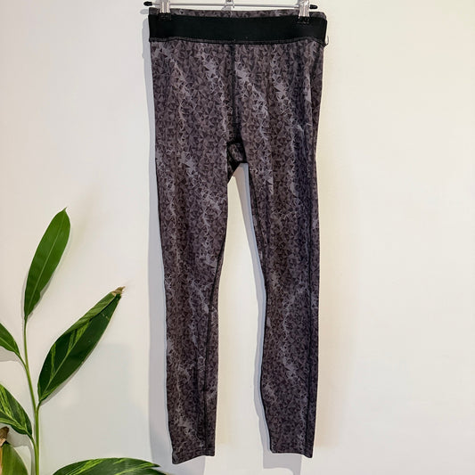 Puma Grey Geometric Print Leggings Size S