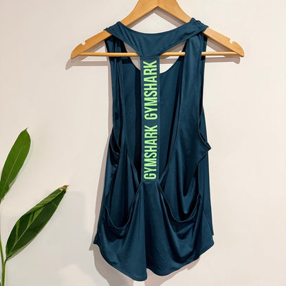 Gymshark Teal Open Back Training Tank Size L