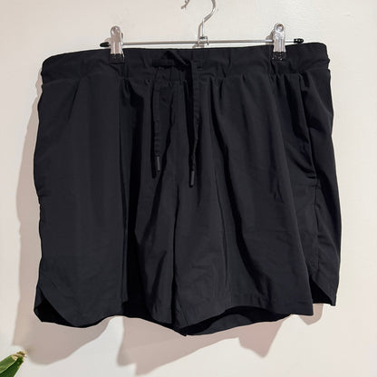 Cozy Vines Black Lined Running Shorts Size XL