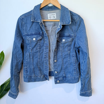 Pull&Bear Mid Wash Denim Jacket Size M