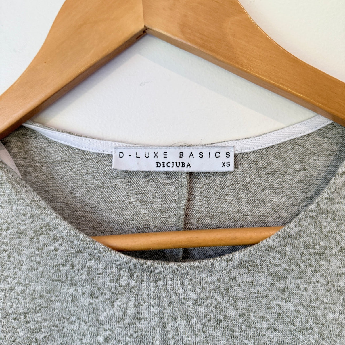 Decjuba D-Luxe Basics Grey Marl Racerback Tank Size XS